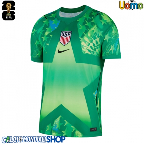 Maglie da calcio Stati Uniti Portiere Prima Maglia Mondiali 2026  Manica Corta